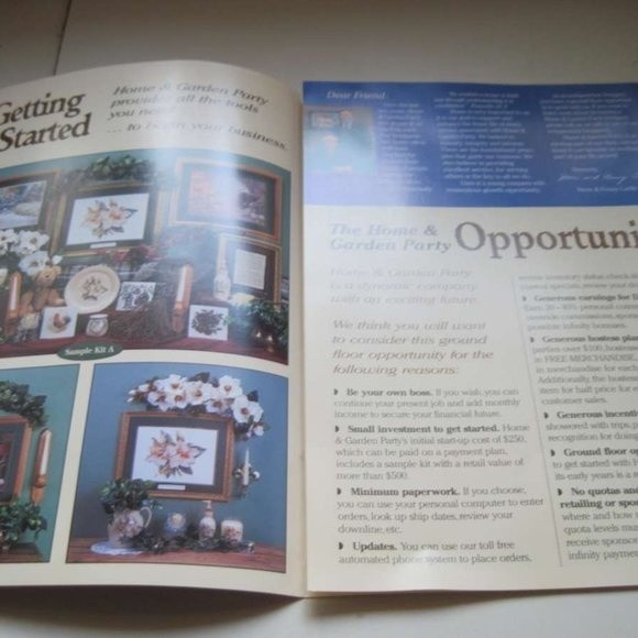 Home & Garden Party A Unique Work Opportunity Mini Catalog Sell Nostalgia Sample - Picture 2 of 7